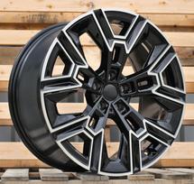 Ratlankis RACINGLINE HF5220 R20x8.5 5x112 ET 28 CB 66.6 (Black Polished Black Insert) (765 kg)