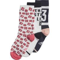 Adidas Kojinės Vaikams YA GR Scks 3PP White Black Red EI6181