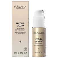 MÁDARA, Veido serumas su hialurono rūgštimi ir peptidais HYDRA GLOW, 30 ml
