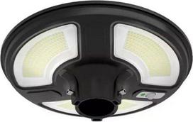 10W sodo šviestuvas V-TAC su judesio davikliu, 4000K, IP65, su 24W saulės baterija, juodas. Valdomas RF, su laikmačiu. Reikalinga atrama LED35010.