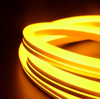 6.5W lankstus, šviečiantis kabelis V-TAC NEON FLEX, geltona šviesa, IP68, karpomas kas 5cm, 5m pakuotė