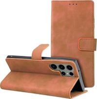 Oem TENDER Book dėklas skirtas Samsung Galaxy S23 Ultra rudos spalvos