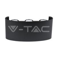 V-tac 5W LED sieninis šviestuvas, juodas, 3000K, IP65