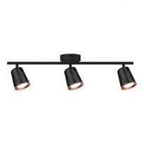 Lubinis šviestuvas V-tac 3x5W LED paviršinis šviestuvas, juodas, 3000K