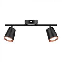 Lubinis šviestuvas V-tac 2x5W LED paviršinis šviestuvas, juodas, 4000K