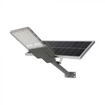 V-tac 20W LED gatvės šviestuvas, pilkas, 6500K, su saulės baterija ir montavimo priedais