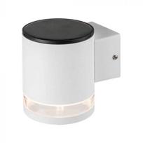 V-tac 1W LED sieninis lauko šviestuvas su saulės baterija, baltas, 3000K, IP54