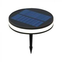 V-tac 1,8W LED įsmeigiamas lauko šviestuvas su saulės baterija, juodas, 3000K, IP54