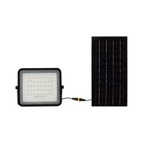V-tac 10W LED prožektorius su saulės baterija, juodas, 6400K