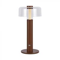 V-tac 1W LED įkraunamas stalinis šviestuvas, rudas, 3000K, dimeriuojamas