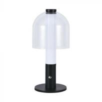 V-tac 2W LED įkraunamas stalinis šviestuvas, juodos sp./skaidrus, 3000/6000K, dimeriuojamas