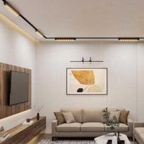 V-tac 12W LED šviestuvas į magnetinius bėgelius ULTRA THIN, juodas, 4000K