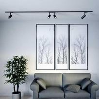 V-tac 15W LED šviestuvas į 3 fazių bėgelius, juodas, 3000K, SAMSUNG LED chip