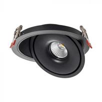 V-tac 12W LED įleidžiamas šviestuvas, juodas, 3000-6400K