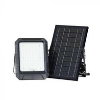 V-tac 10W LED prožektorius su saulės baterija, juodas, 4000K