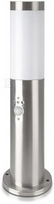 Pastatomas lauko šviestuvas V-TAC su judesio davikliu, E27, IP44, 45cm aukščio, satino nikelio spalvos