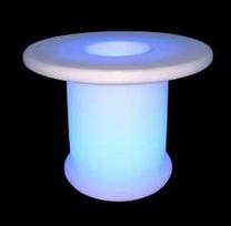 V-tac Kavos stalas su RGB LED apšvietimu, baltas, IP54, 72x72x58cm