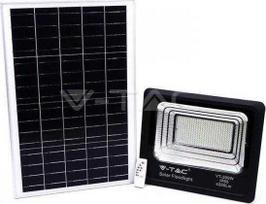 V-tac 50W LED prožektorius su saulės baterija, juodas, 4000K