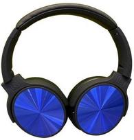 Bluetooth ausinės V-TAC, mėlynos spalvos.