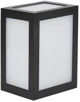 12W LED sieninis šviestuvas V-TAC, juodu korpusu, IP65, 4000K (natūraliai balta)