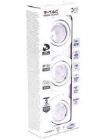 V-tac 5W LED lemputė GU10, su rėmeliu, baltu korpusu, 6400K (šaltai balta). Pakuotėje 3 vnt.