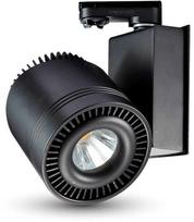 V-tac 33W LED COB šviestuvas į 3 fazių bėgelius, CRI >95, juodu korpusu, 6000K