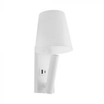 V-tac 2W LED sieninis šviestuvas, baltas, 3000K, CREE LED chip, su USB/PD jungtimi