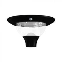 V-tac 15W LED įkraunamas lauko šviestuvas su saulės baterija ir judesio davikliu, juodas, 3000/4000/6000K, IP65