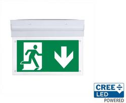 2W LED paviršinis evakuacinis šviestuvas, IP20, 6000K, CREE LED chip, su 3h avariniu moduliu