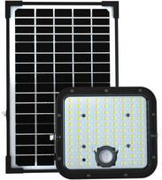 30W LED prožektorius su saulės baterija ir judesio davikliu, juodas, 4000/6000K