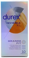 Itin ploni prezervatyvai Durex Invisible XL 10 vnt