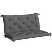 Lauko baldų pagalvių komplektas 100 x 98 x 8 cm - Tamsiai pilka