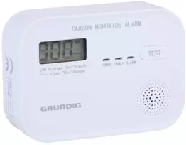 Grundig CZUJNIK CZADU WYŚWIETLACZ LCD LED LIGHT 85 dB Baterija
