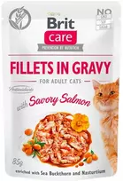 Brit Care Fillets In Gravy su lašiša, 85 g