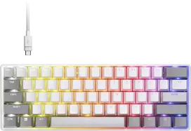 CORSAIR CLIPPER PRO MINI 60 Hall Effect Klaviatūra žaidimams Baltas