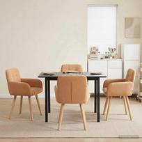 Valgomojo kėdės 4 pcs Bouclé Smėlio 59 x 56 x 86 cm