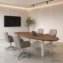 Sukamosios stalo kėdės 4 vnt. 54 x 58 x 90 cm Taupe Audinys