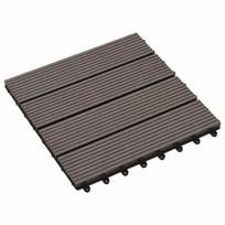 Terasinė Plytelė 11 pcs Tamsiai rudas 30 x 30 cm MPK