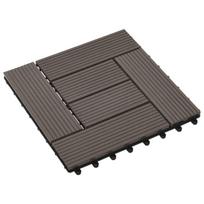 Terasinė Plytelė 11 pcs Tamsiai rudas 30 x 30 cm MPK