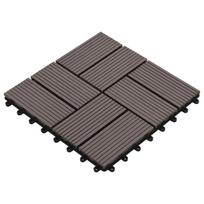 Terasinė Plytelė 11 pcs Tamsiai rudas 30 x 30 cm MPK