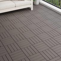 Terasinė Plytelė 11 pcs Tamsiai rudas 30 x 30 cm MPK