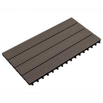 Terasinė Plytelė 6 pcs Tamsiai rudas 60 x 30 cm MPK