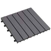 Terasinė Plytelė 10 pcs Pilka 30 x 30 cm
