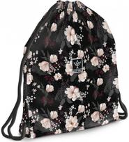 Sportinis maišelis Flowery Black, 46 cm
