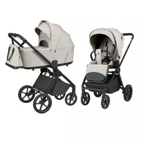 Susilankstantis su lopšiu 2in1 Carrello Ultra F CRL-6557, Milk grey