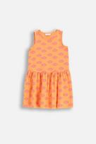 COCCODRILLO suknelė trumpomis rankovėmis EVERYDAY GIRL C, oranžinė, WC5129303VGC-006-152, 152 cm