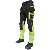 Pesso Hi-vis Kelnės Jupiter Slim fit KD175HVG_C60, C60, 230g/m2, lankstus Ripstop audinys, atspindinčios detalės
