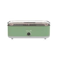 Barbecook E-Carlo elektrinis stalo grilis balkonui ir terasai 2500W 3 kaitinimo lygiai 38.5x28.5cm BC-ELE-1002 Paris Green