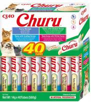 INABA Churu Variety box Tuna with seafood - cat treats - 40 x 14g