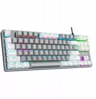 "Rampage Snug RGB KRGD Blue Grey/White" mechaninė žaidimų klaviatūra